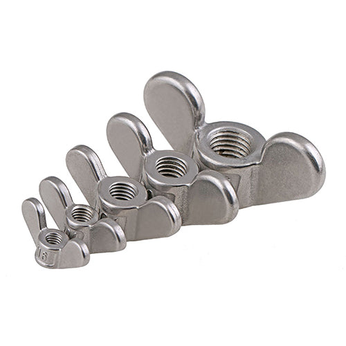 Tuercas mariposas de acero inoxidable 18 - 8