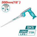 Sierra de Compas de 12"/300mm SK5 7TPI, con dientes rectificados de precision.