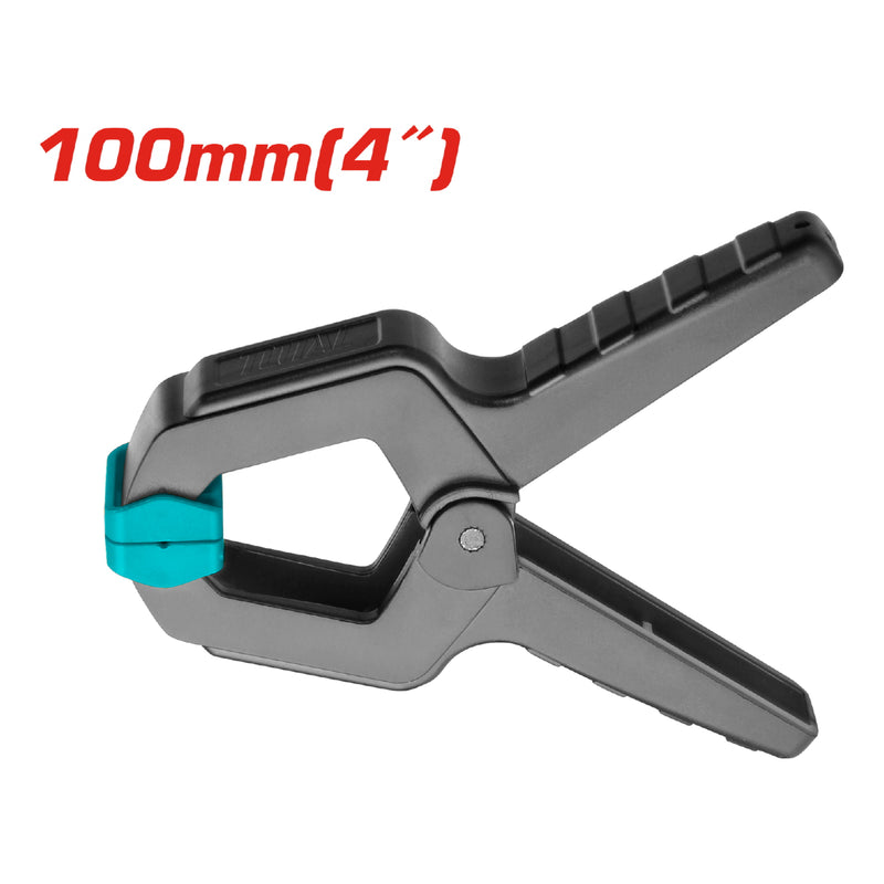 Pinza de Resorte para Sujecion de 4". Longitud de 110 mm. Fuerza de agarre: 12 Kg.