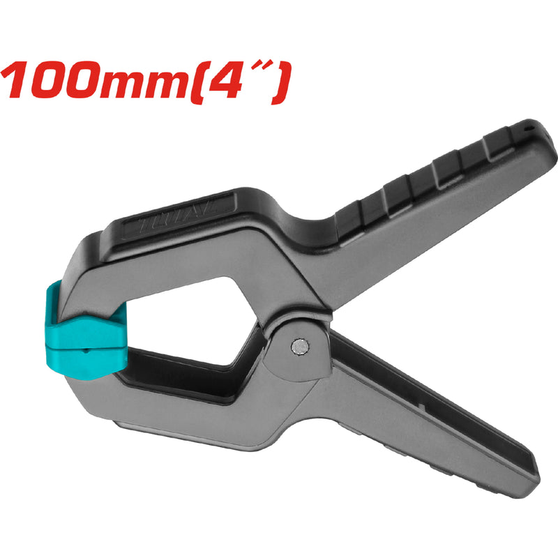 Pinza de Resorte para Sujecion de 4". Longitud de 110 mm. Fuerza de agarre: 12 Kg.