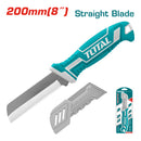 Cuchillo Pelacables Recto de 200 mm. De Acero Inoxidable. Con mango ergonomico de plastico.