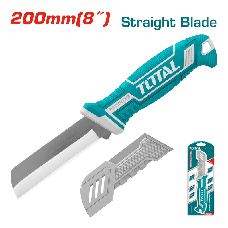 Cuchillo Pelacables Recto de 200 mm. De Acero Inoxidable. Con mango ergonomico de plastico.