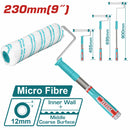 Rodillo de pintar 9" con mango extensible integrado.