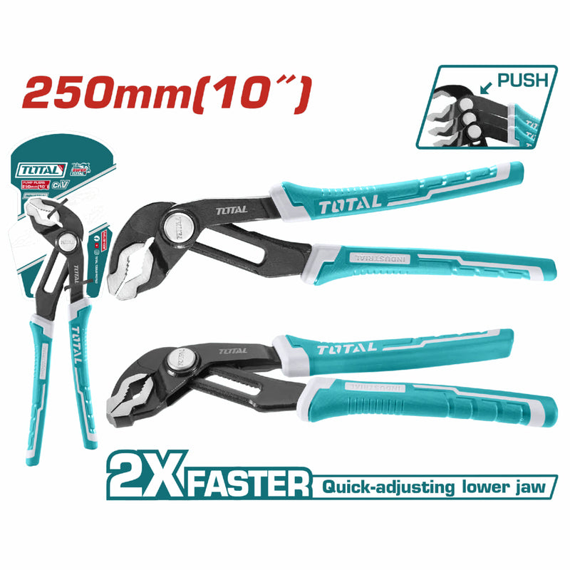 Alicate Pico de Loro 10"/250mm. CrNi. Acabado Negro Pulido. Max. Abertura: 45 mm. Rapida Abertura.