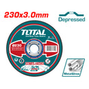 Disco de corte para metal concavo 230 mm ( 9" )X 3.0mm ( 1/8" )X 22.2mm ( 7/8" )