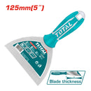 Espatula de 125 mm. Acero inoxidable. Mango comodo.