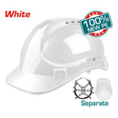 Casco De Seguridad Color Blanco. 8 Puntos De Suspension. Ajustable. Carcasa De PE Con Respiraderos.