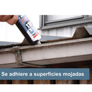 Fix all flexi gris pegamento de alta adherencia y resistencia sellador elastico de alto trafico. 290ml.