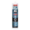 Fix all flexi gris pegamento de alta adherencia y resistencia sellador elastico de alto trafico. 290ml.