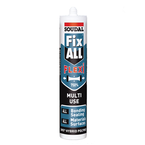 Fix all flexi gris pegamento de alta adherencia y resistencia sellador elastico de alto trafico. 290ml.