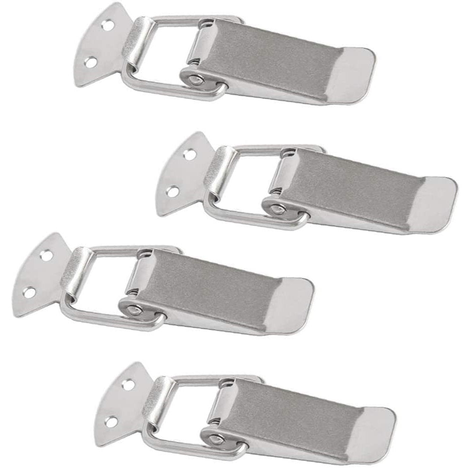 Cerraduras de palanca con resorte. Largo 110mm/4.3" Ancho 36mm/1.41" Acero Inox (Set de 4 piezas).