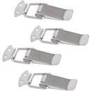 Cerraduras de palanca con resorte. Largo 110mm/4.3" Ancho 36mm/1.41" Acero Inox (Set de 4 piezas).