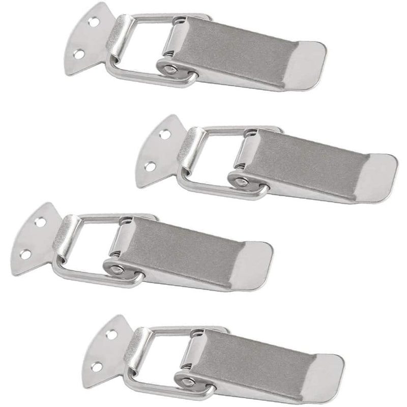 Cerraduras de palanca con resorte. Largo 110mm/4.3" Ancho 36mm/1.41" Acero Inox (Set de 4 piezas).