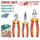 Kit 3 Alicates de combinación aislados. Soportas hasta 1,000 voltios.