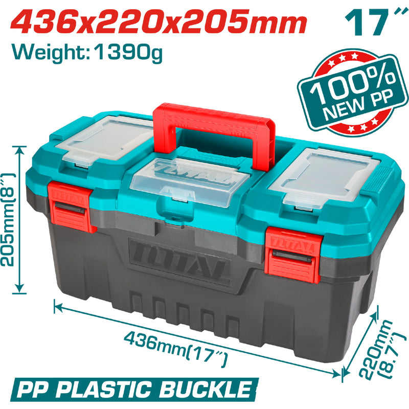 Caja de herramientas de PP, 436mm (17") *220mm(8.7")*205mm(8")