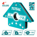Soporte de Soldadura Escuadra Magnetica de 4". Fuerza de Traccion 50 Lbs. Angulo 45°
