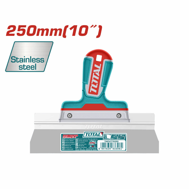 Espatula de drywall de 10" (250mm). Espesor 0.5 mm.