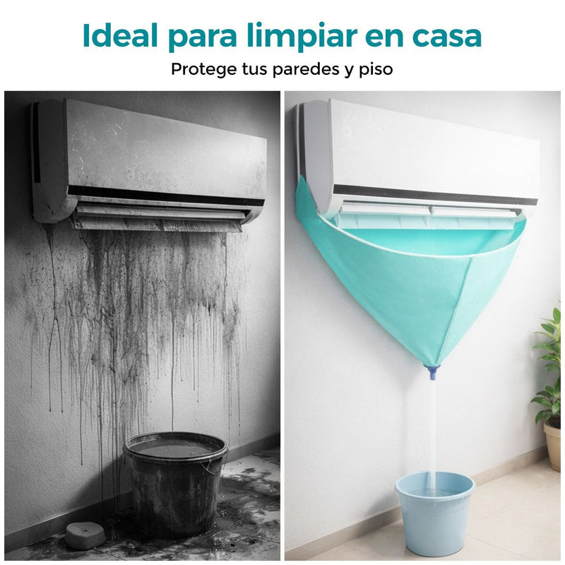 Funda Kit de mantenimiento para lavar aire acondicionado de pared. (Set de 7 pcs)
