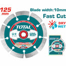 Disco de diamante para concreto 125(5")X22mm segmentado para corte en seco