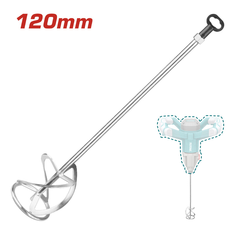 Mezclador para maquina con rosca M14x2. Para mezclar de arriba abajo. Diametro 120 mm. Largo 600 mm