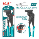 Remachadora giratoria 360 grados 10.5". Para 2.4m