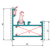 Serie Perimetral Abatible de 45 mm