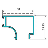 Serie Perimetral Abatible de 45 mm