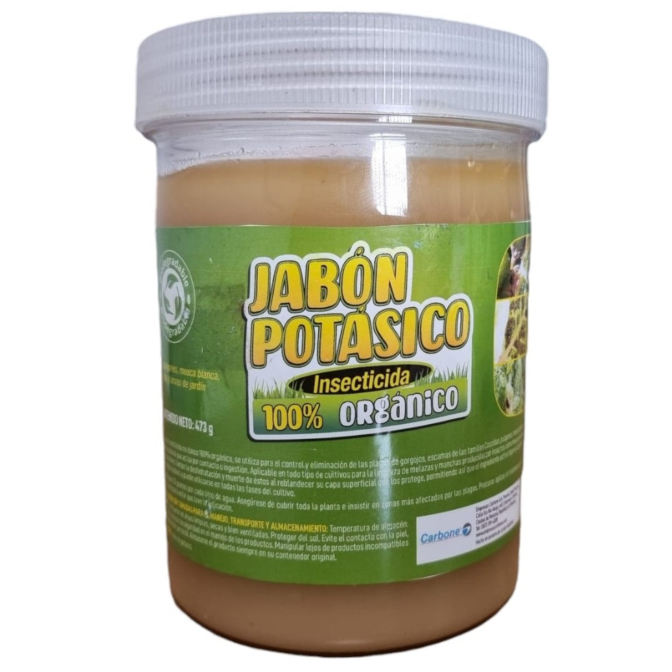 Jabon potasico insecticida concentrado, 100% organico. 473 gr.