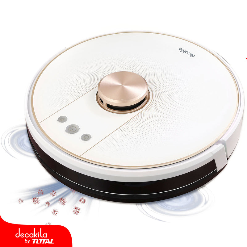 Robot aspiradora trapeadora mopeadora con giroscopio grado militar y planificador de rutas LDS