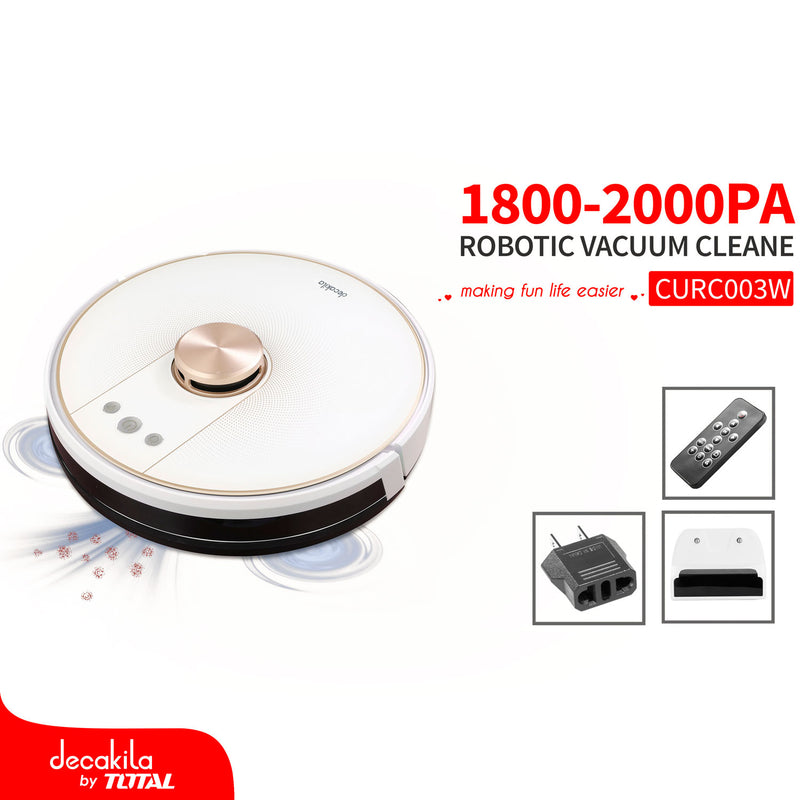 Robot aspiradora trapeadora mopeadora con giroscopio grado militar y planificador de rutas LDS