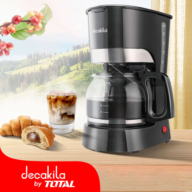 Cafetera 12 tazas 900W. Filtro de nylon permanente