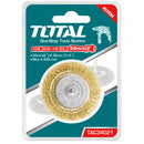 Cepillo de Alambre Circular con vastago de 50mm. Para taladro. Diametro alambre 0.35 mm.