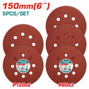 Set 5pcs lija 3pcs P80,2pcs P120 para maquina lijar orbital
