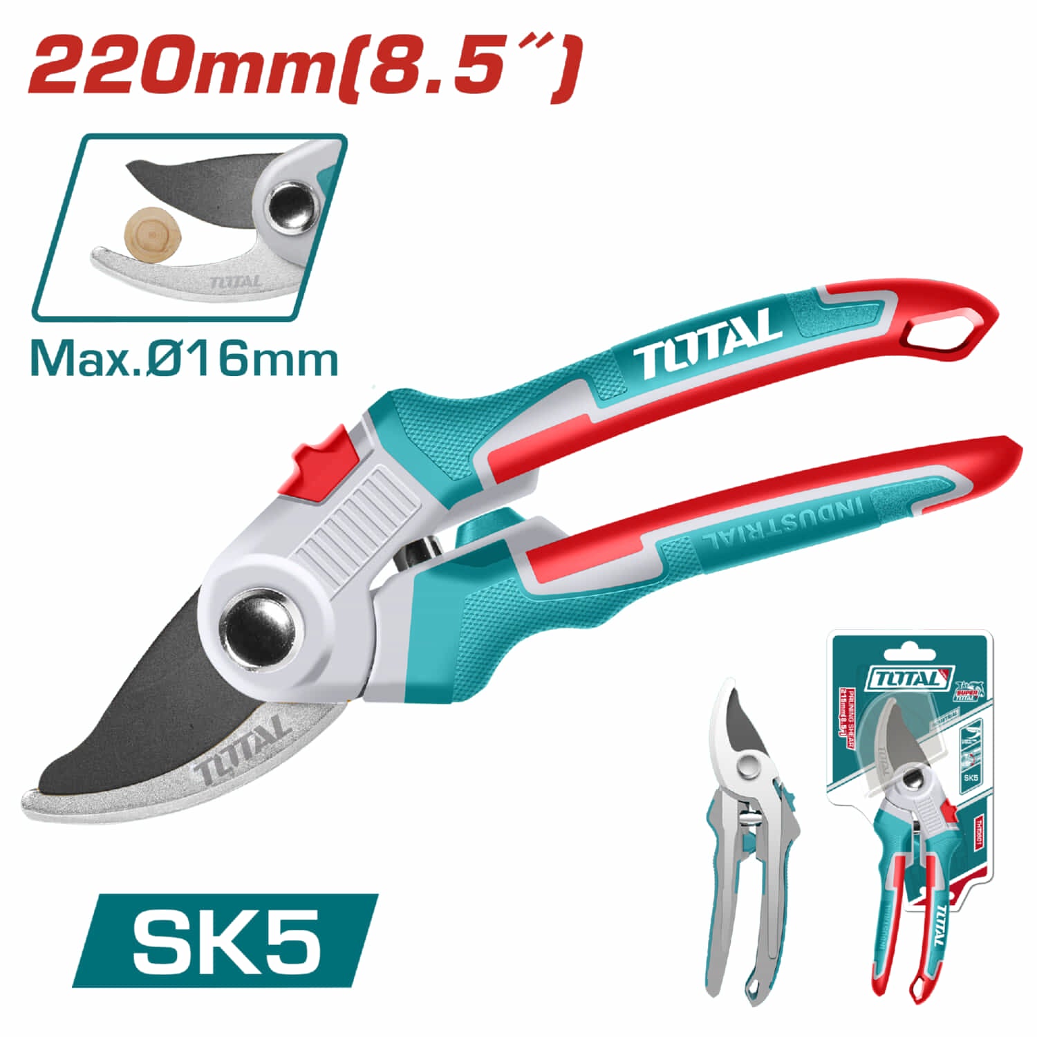 Tijera para podar arbustos de alta calidad. 8.5"(220mm).