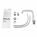 Grifo De Cocina Steely 2. Pluma Llave De Fregadero Cuerpo Y Pico De Acero inoxidable. Cabeza giratoria 360°.