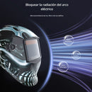 Máscara Para Soldar Con Oscurecimiento Automático, Carga Con Energía Solar. Área De Visión De 100×93 mm. Diseño de calavera.