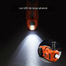 Gato Eléctrico Hidráulico 12V. Kit Set 6 en 1 con Compresor, Llave de Impacto y Luz LED para Autos y Camionetas.