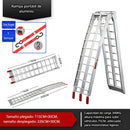 Rampa Portátil Plegable de Aluminio para Motocicletas. 116 x 33 x 16 cm. Rampa para moto.