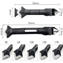 Raspador de silicona. Removedor eliminador quita silicona. (Set) Herramienta de eliminación de lechada. Aplicadort uña para siliconear