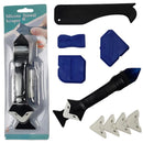 Raspador de silicona. Removedor eliminador quita silicona. (Set) Herramienta de eliminación de lechada. Aplicadort uña para siliconear