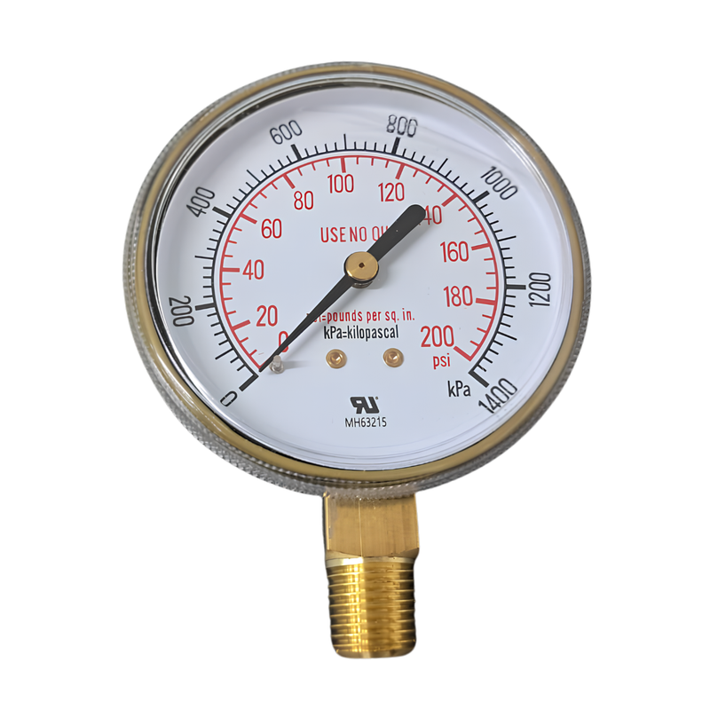 Manómetro de baja presión para regulador oxigeno Heavy Duty estilo Victor código BSM011