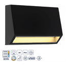 Lámpara de Pared Exterior Negra LED 2W CCT, 140 lm, Ajustable. Iluminación Versátil . Luminaria