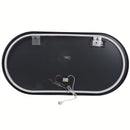 Espejo LED Táctil de Pared 60x120cm con 3 Tonos de Luz y Enchufe USA 110V Espejo Vertical