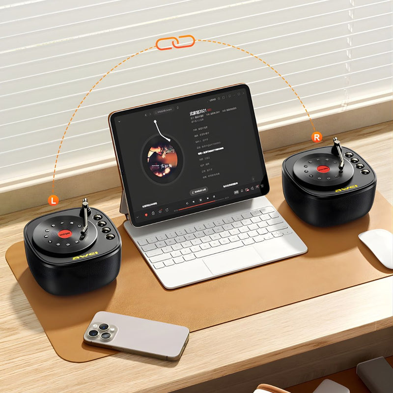 Bocina Bluetooth 5.3 Portátil de 12W. Parlante Inalámbrico con Sonidos de relajación y Ruido Blanco. Altavoz Recargable.