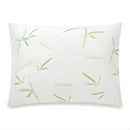 Almohada Bamboo 40x65cm. Cojín de Fibra de Bambú Suave y Transpirable con Funda Ecológica. Almohada Ergonómica con Relleno de Algodón Antialérgico.