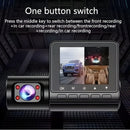 Dash Cam Cámara Triple Para Autos 1080P FHD. Grabación Frontal, Interior Y Trasera Con Visión Nocturna. Dashcam Con Cámara De Reversa Y Grabación En Bucle.