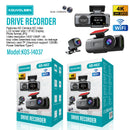 Dash Cam Cámara Doble Para Autos 4K + 1080P Con WiFi. Grabación Frontal Ultra HD Y Trasera Full HD. Dashcam Con Visión Nocturna Y App Móvil.