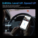 Dash Cam Cámara Doble Para Autos 4K + 1080P Con WiFi. Grabación Frontal Ultra HD Y Trasera Full HD. Dashcam Con Visión Nocturna Y App Móvil.