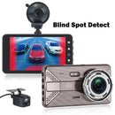 Dash Cam 4K Para Autos 1080P Y WiFi. Grabación Frontal Y Posterior Con ADAS Y Alerta De Punto Ciego. Cámara Vehicular Con Visión Nocturna.