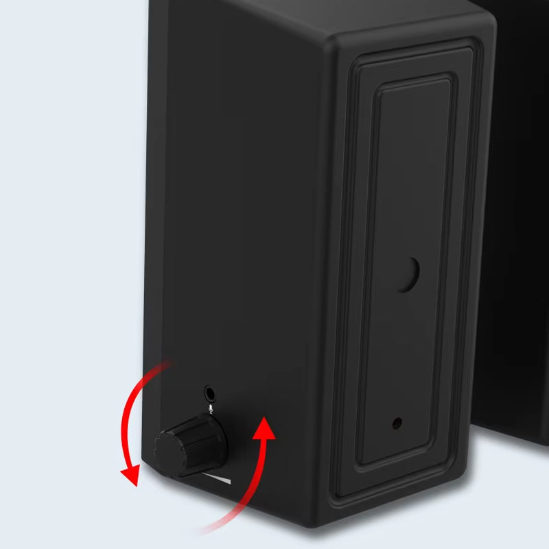 Bocinas USB Mini Estéreo 6W para PC o laptop. Speakers Parlantes para Computadora con Iluminación RGB.